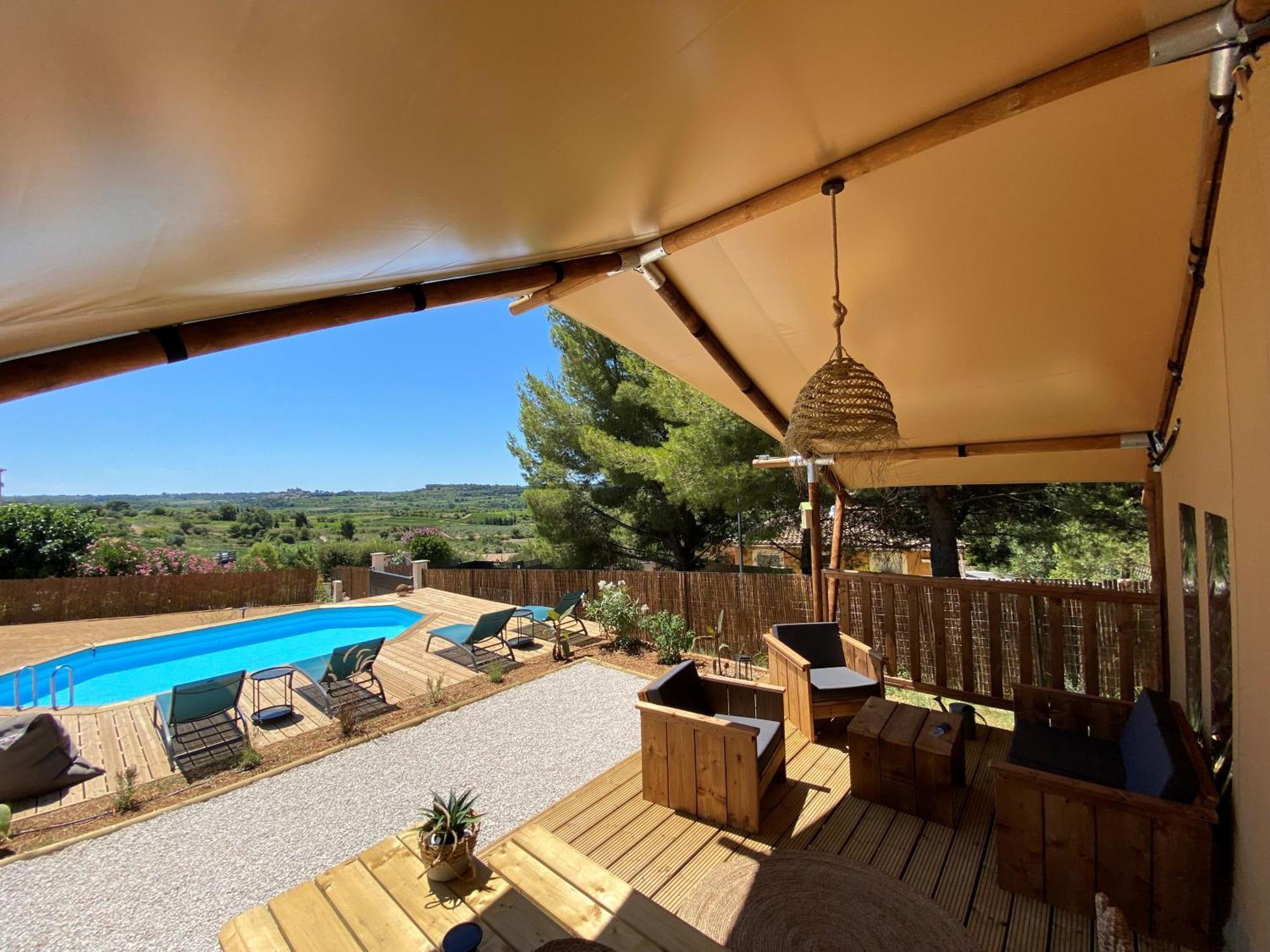 Domaine Du Chene Hotel Campagnan Bagian luar foto